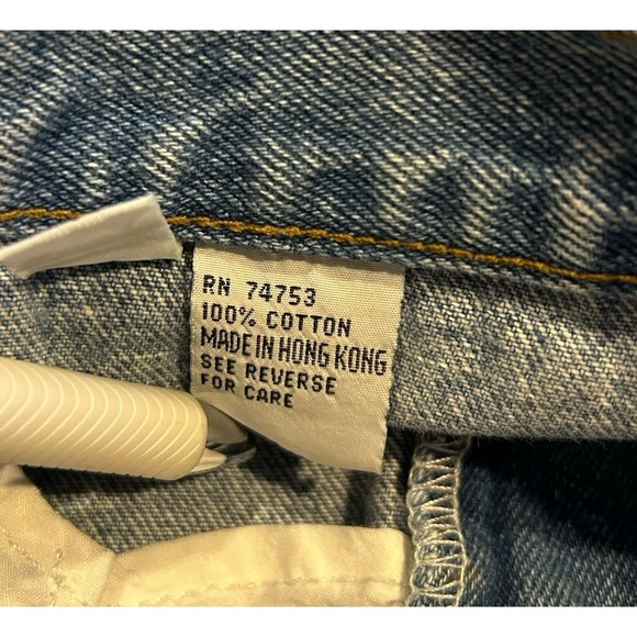 Vintage Zana-Di Denim Shorts Women's/Jr's 7/8 Floral 90's Blue Denim - Picture 6 of 6